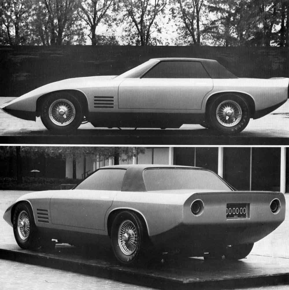 Chevrolet XP-898, 1973 - A first rendition of the X-898 in a finished clay model form